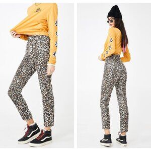 Volcom Animal Print Super Stoned Skinny Jeans